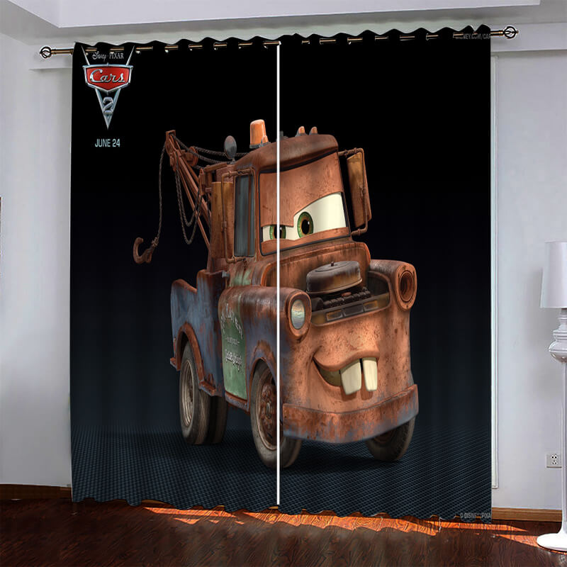 Cars Pattern Curtains Pattern Blackout Window Drapes (Online Order Only)