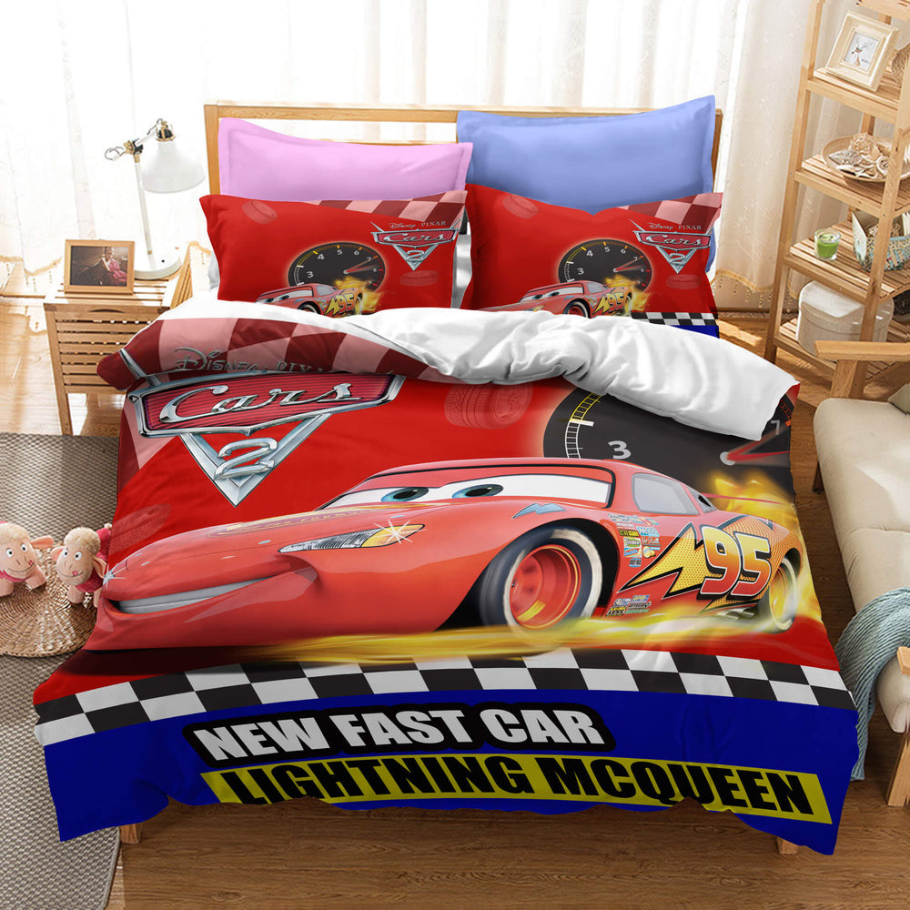Cartoon Cars Cosplay Bedding Sets Quilt Cover Without Filler (Online Order Only)