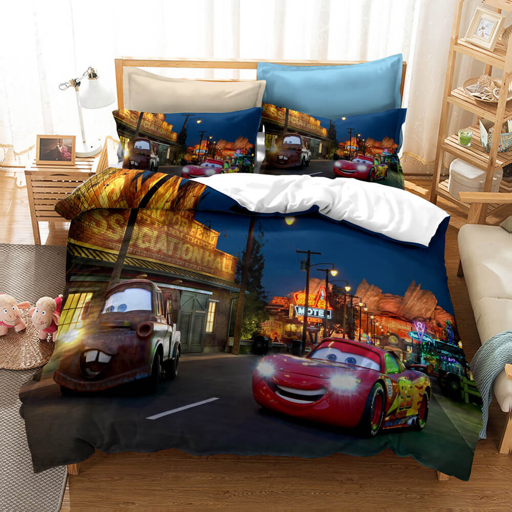 Cartoon Cars Cosplay Bedding Sets Quilt Cover Without Filler (Online Order Only)