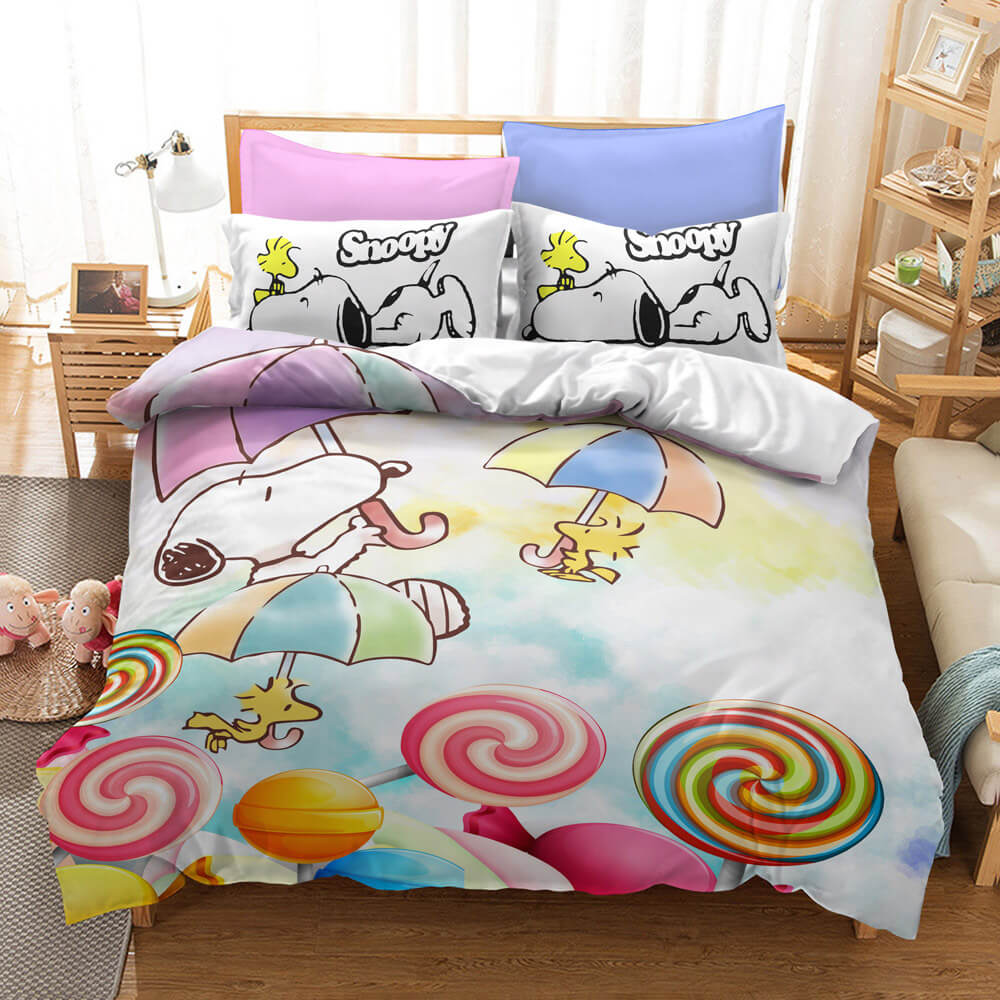 Snoopy Bedding Set Quilt Duvet Cover Without Filler (Online Order Only)