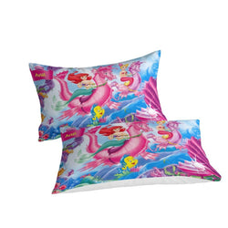 Cartoon The Little Mermaid Ariel Bedding Set Quilt Duvet Cover Without Filler (Online Order Only)