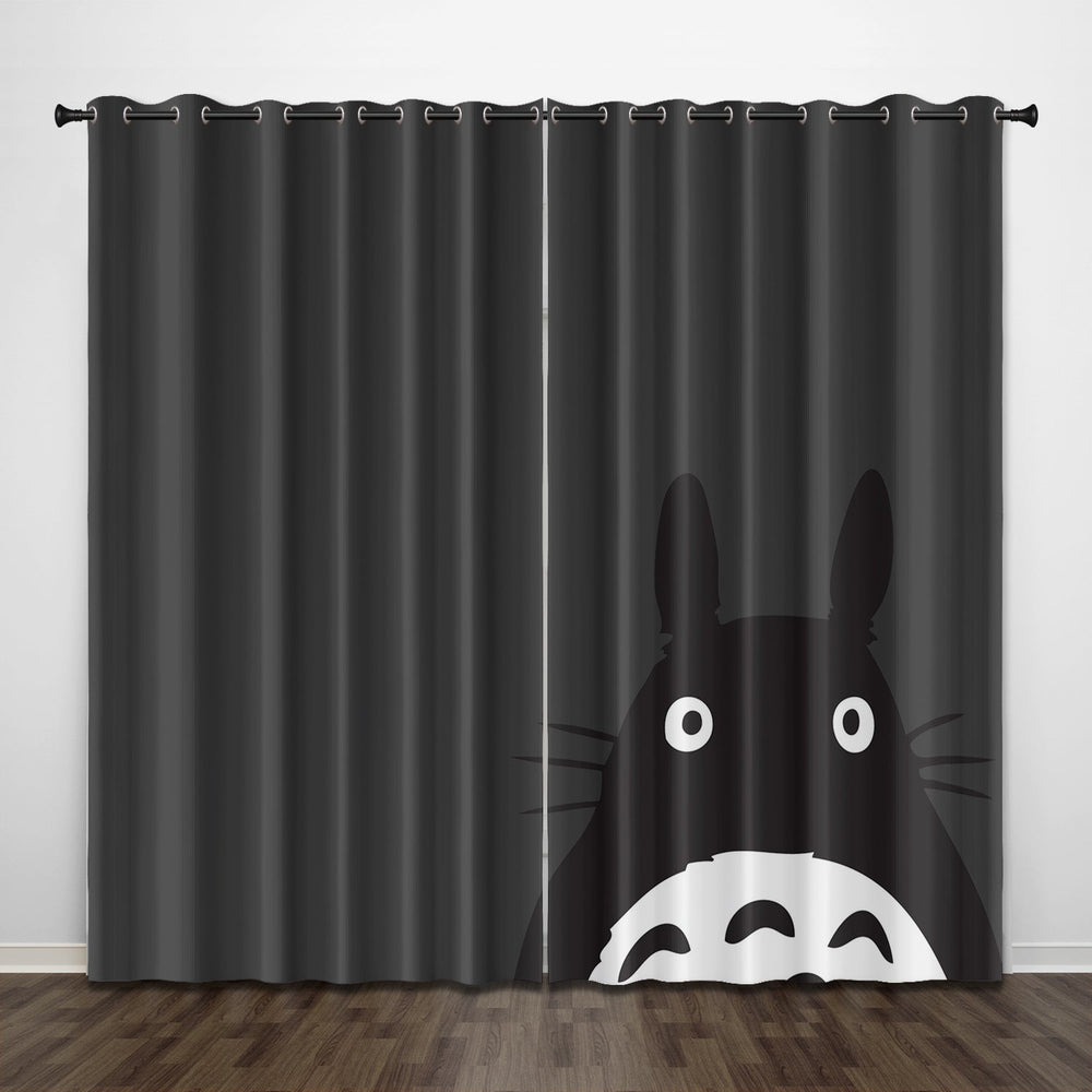 Cartoon Tonari no Totoro Curtains Pattern Blackout Window Drapes (Online Order Only)