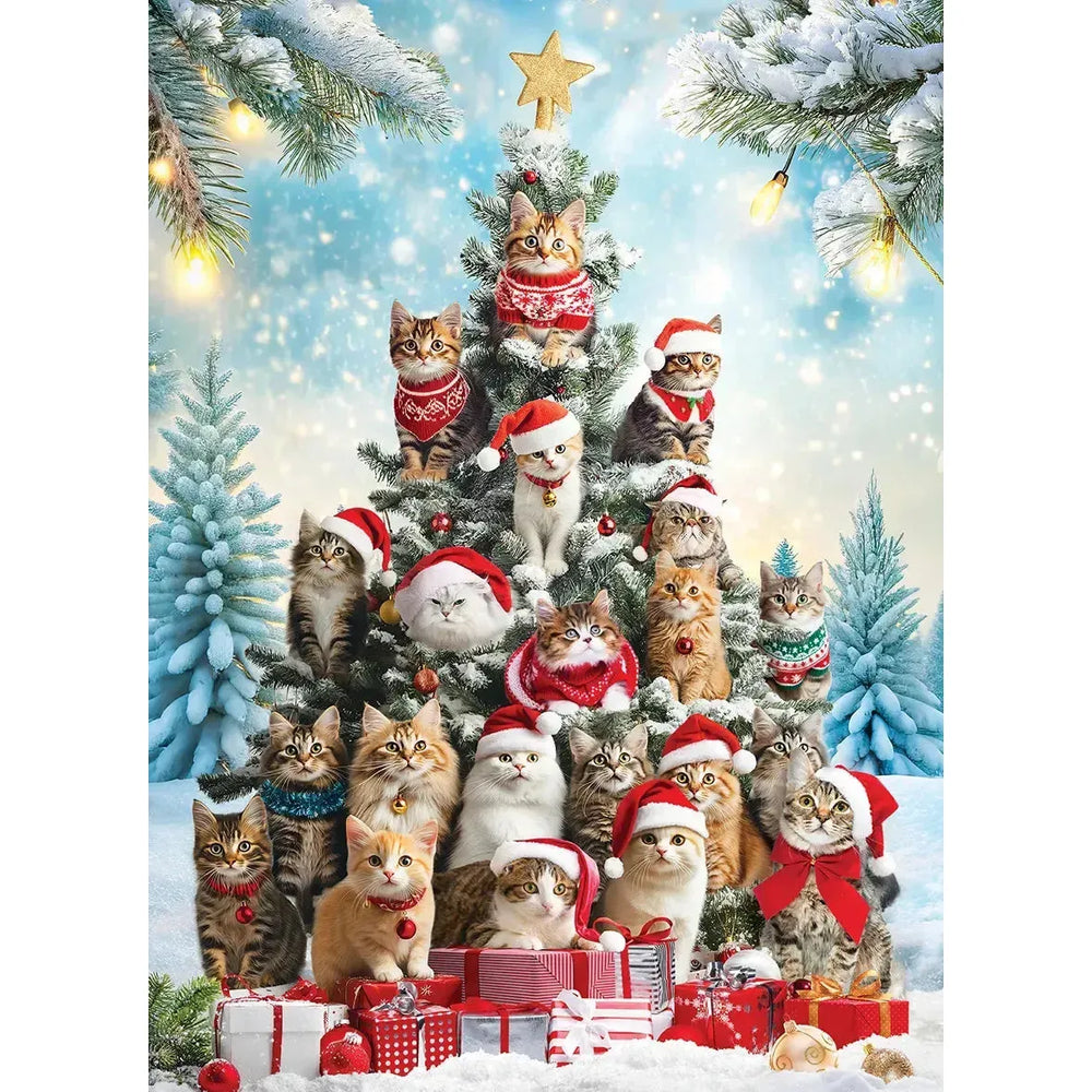 Cat Christmas Tree 1000 Piece Jigsaw Puzzle Eurographics (ONLINE ORDER ONLY)