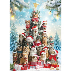 Cat Christmas Tree 1000 Piece Jigsaw Puzzle Eurographics (ONLINE ORDER ONLY)