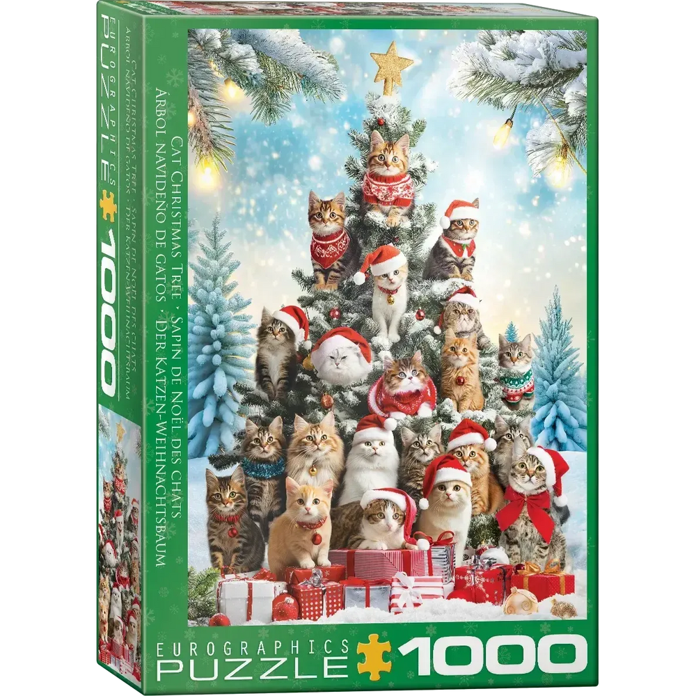 Cat Christmas Tree 1000 Piece Jigsaw Puzzle Eurographics (ONLINE ORDER ONLY)