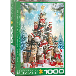 Cat Christmas Tree 1000 Piece Jigsaw Puzzle Eurographics (ONLINE ORDER ONLY)