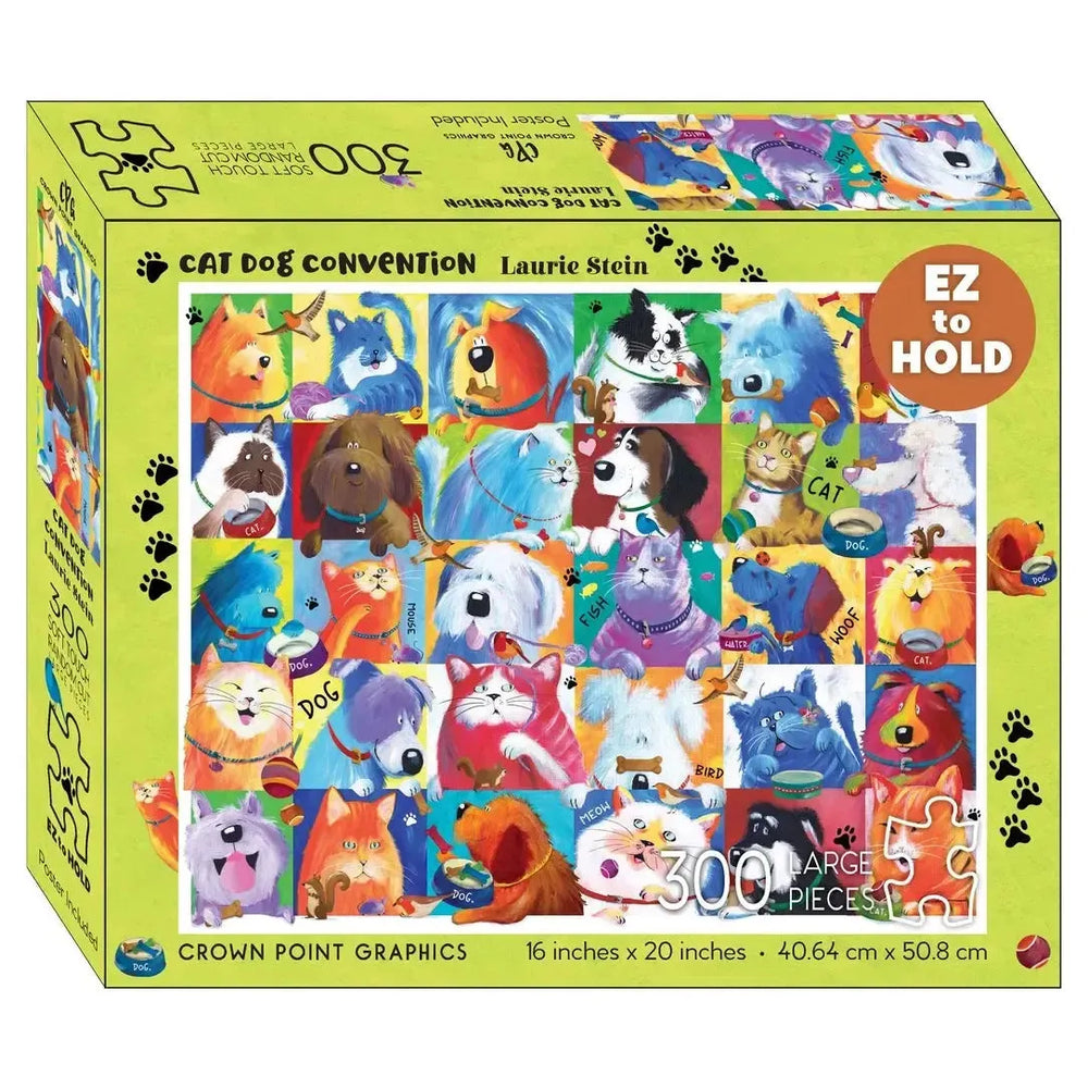 Cat Dog Convention 300 Piece Soft Touch Jigsaw Puzzle Crown Point (ONLINE ORDER ONLY)