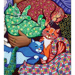 Cat Lady 1000 Piece Premium Jigsaw Puzzle Art & Fable (ONLINE ORDER ONLY)