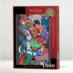 Cat Lady 1000 Piece Premium Jigsaw Puzzle Art & Fable (ONLINE ORDER ONLY)
