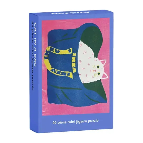 Cat in a Bag 99 Piece Mini Jigsaw Puzzle Happily (ONLINE ORDER ONLY)