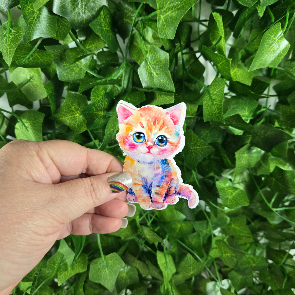 Colorful Kitten Sticker (ONLINE ORDER ONLY)