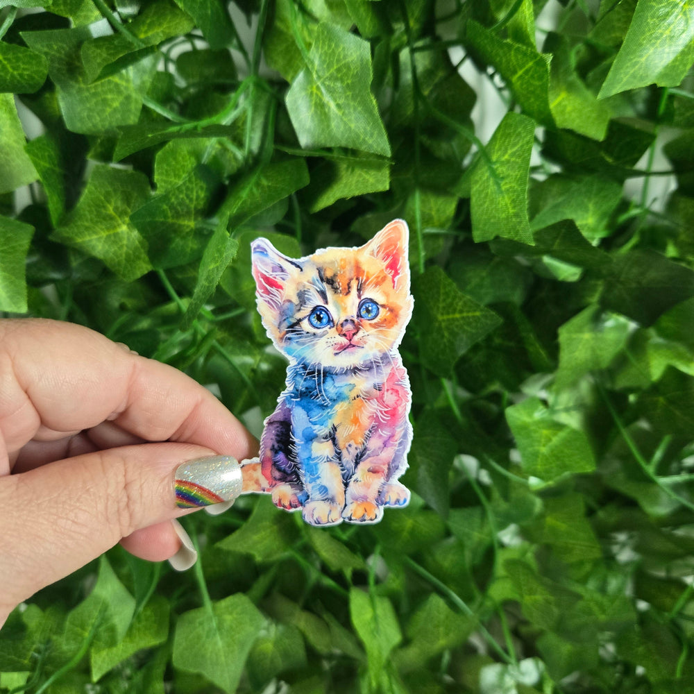 Colorful Kitten Sticker (ONLINE ORDER ONLY)