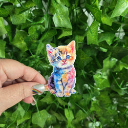 Colorful Kitten Sticker (ONLINE ORDER ONLY)