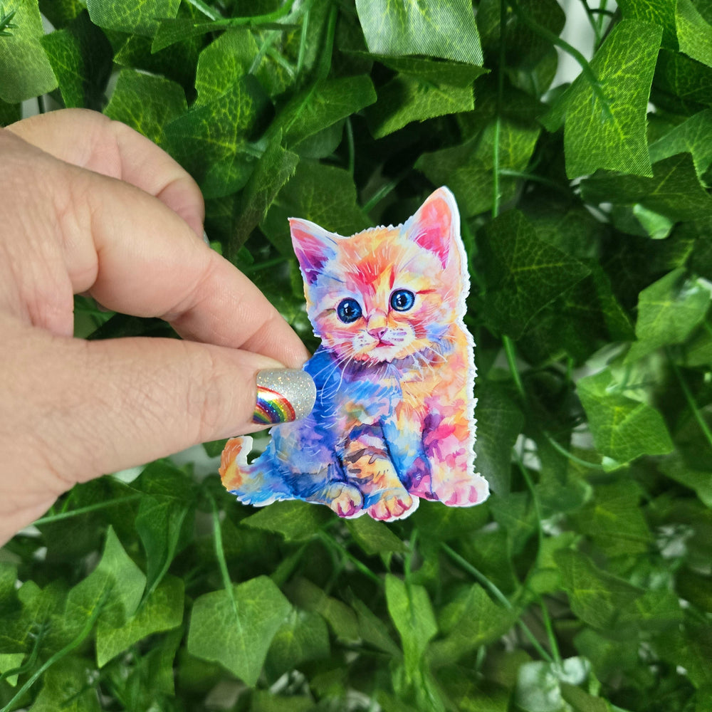 Colorful Kitten Sticker (ONLINE ORDER ONLY)