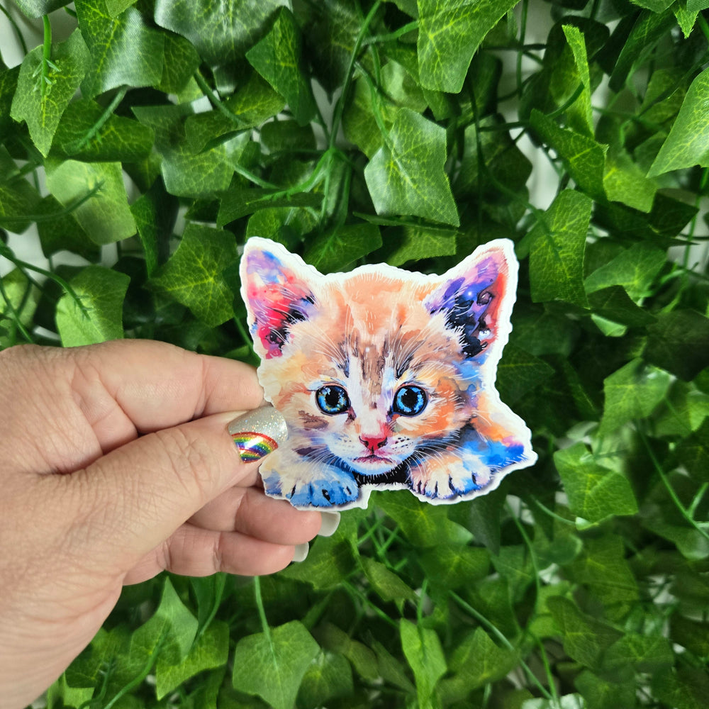 Colorful Kitten Sticker (ONLINE ORDER ONLY)