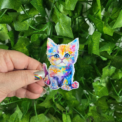 Colorful Kitten Sticker (ONLINE ORDER ONLY)