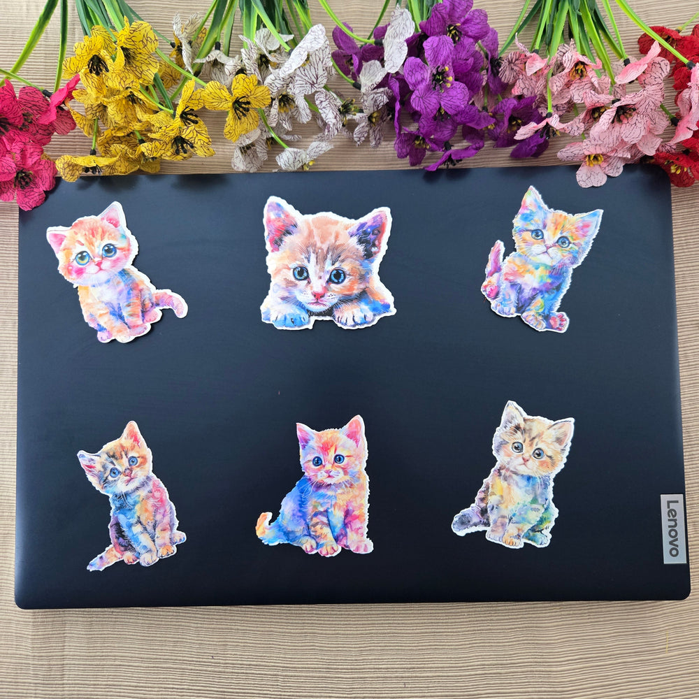 Colorful Kitten Sticker (ONLINE ORDER ONLY)