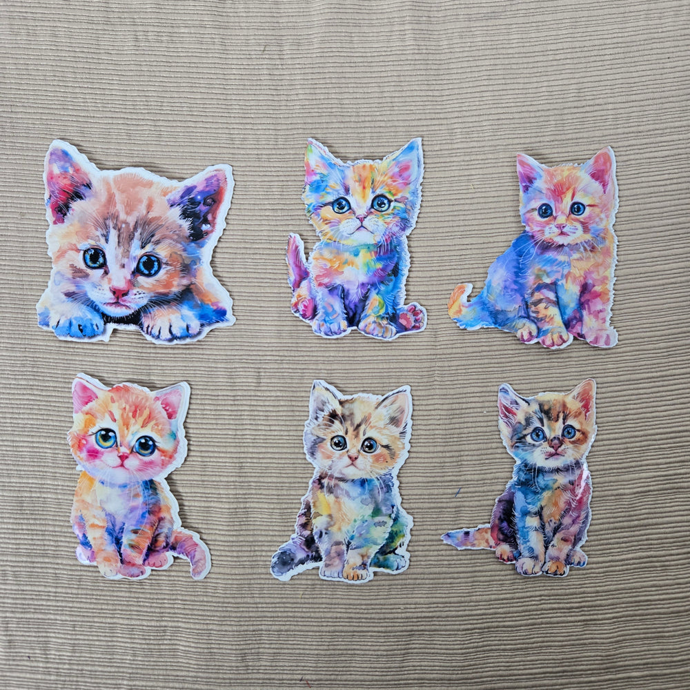 Colorful Kitten Sticker (ONLINE ORDER ONLY)