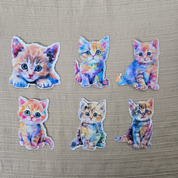 Colorful Kitten Sticker (ONLINE ORDER ONLY)