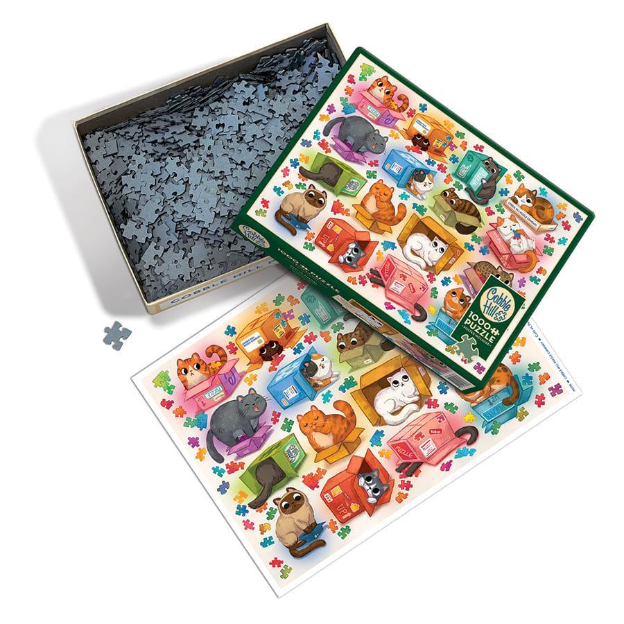 Cats vs Puzzles 1000 Piece Jigsaw Puzzle Cobble Hill (ONLINE ORDER ONLY)