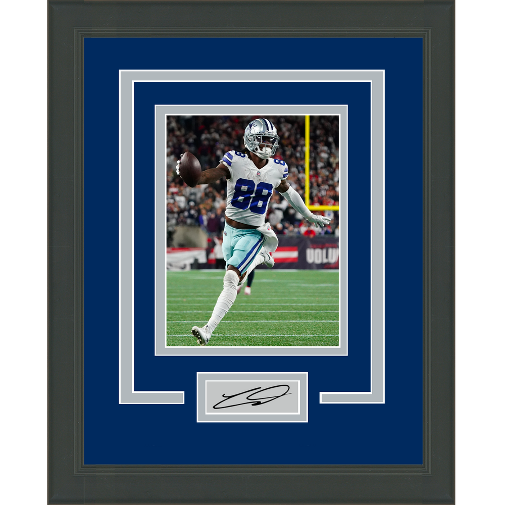 Framed CeeDee Lamb Facsimile Laser Engraved Signature Auto Dallas Cowboys 11x14 Football Photo (ONLINE ORDER ONLY)