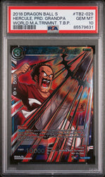 2018 DRAGON BALL SUPER WORLD MARTIAL ARTS HERCULE, PRD. GRANDPA #TB2-029 PSA 10 (Online Order Only)