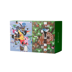 Charley Harper Set of 2 120 Piece Double-Sided Jigsaw Puzzle Pomegranate (ONLINE ORDER ONLY)