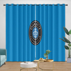 Charlotte FC Curtains Blackout Window Drapes Room Decoration (Online Order Only)
