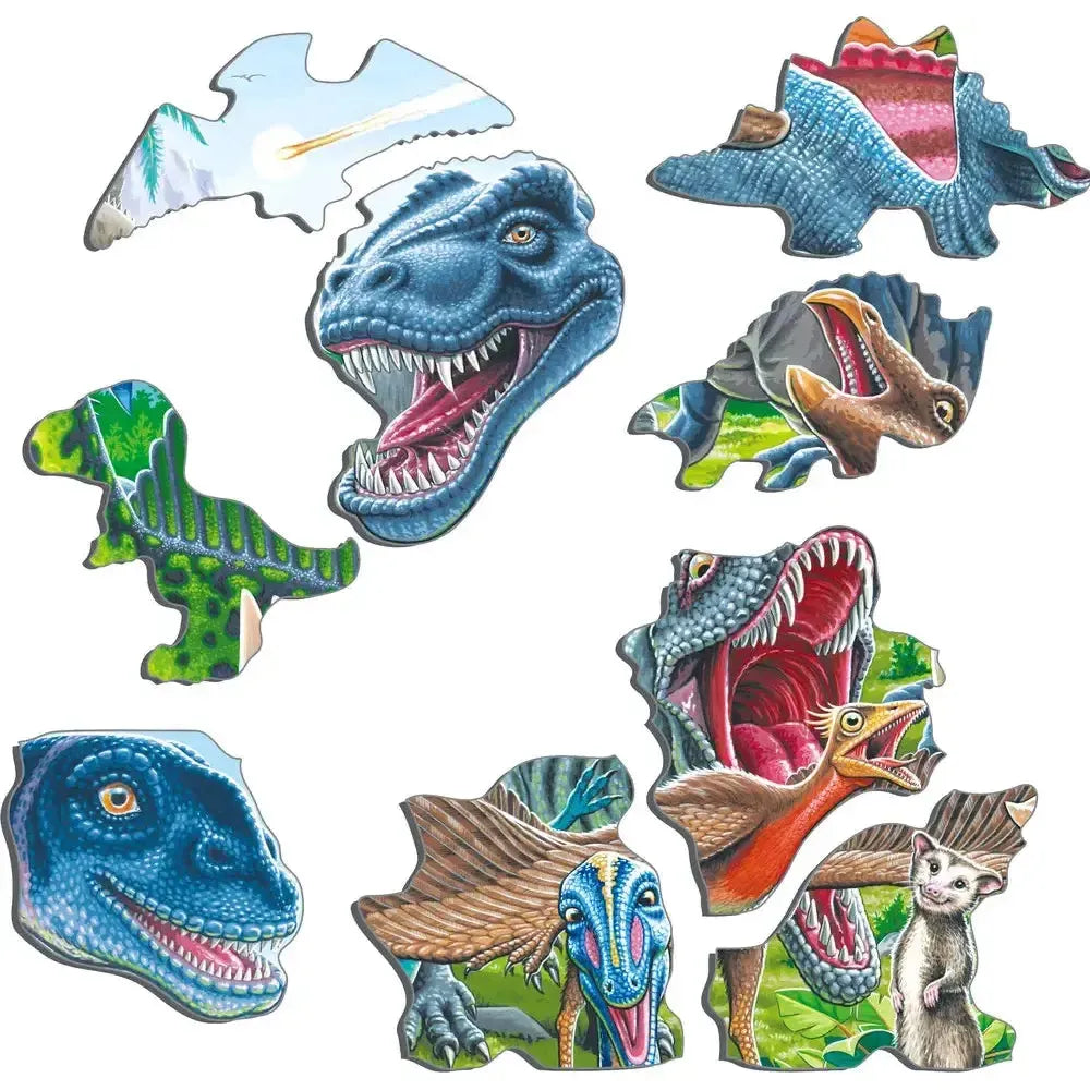 Cheerful Dinosaurs Selfie 43 Piece Tray Jigsaw Puzzle Larsen (ONLINE ORDER ONLY)