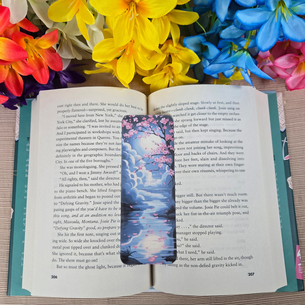 Moonlight Cherry Blossom Bookmark (ONLINE ORDER ONLY)