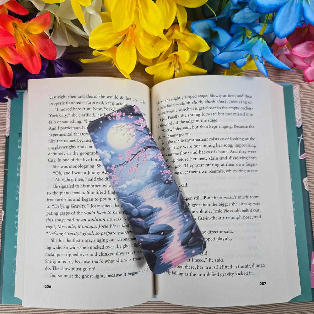 Moonlight Cherry Blossom Bookmark (ONLINE ORDER ONLY)