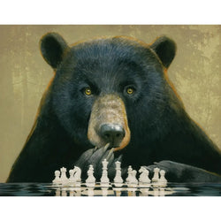 Chess Bear by Bill Mayer 100 Piece Mini Jigsaw Puzzle NYPC (ONLINE ORDER ONLY)
