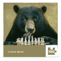 Chess Bear by Bill Mayer 100 Piece Mini Jigsaw Puzzle NYPC (ONLINE ORDER ONLY)