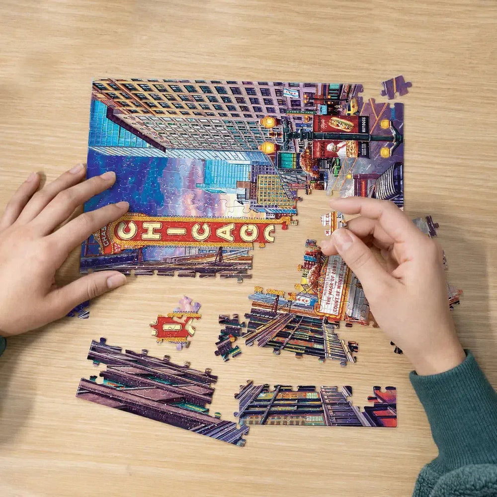 Chicago Downtown 210 Piece Jigsaw Puzzle Boardwalk (ONLINE ORDER ONLY)