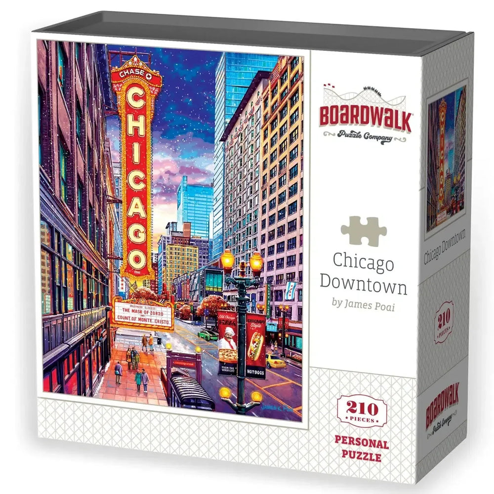 Chicago Downtown 210 Piece Jigsaw Puzzle Boardwalk (ONLINE ORDER ONLY)