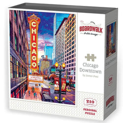 Chicago Downtown 210 Piece Jigsaw Puzzle Boardwalk (ONLINE ORDER ONLY)