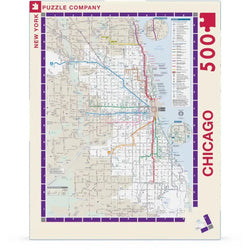 Chicago Subway Transit Map CTA 500 Piece Jigsaw Puzzle NYPC (ONLINE ORDER ONLY)