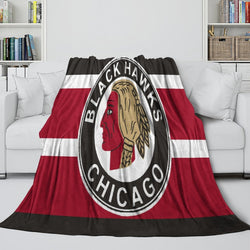 Chicago Blackhawks Blanket Flannel Throw Kids Room Decoration (Online Order Only)