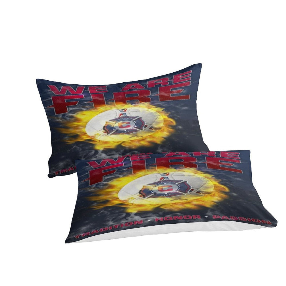 Chicago Fire Soccer Club Bedding Set Duvet Cover Without Filler (Online Order Only)
