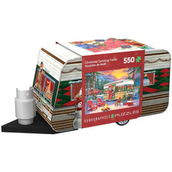 Christmas Camping Trailer 550 Piece Jigsaw Puzzle in Tin Eurographics (ONLINE ORDER ONLY)