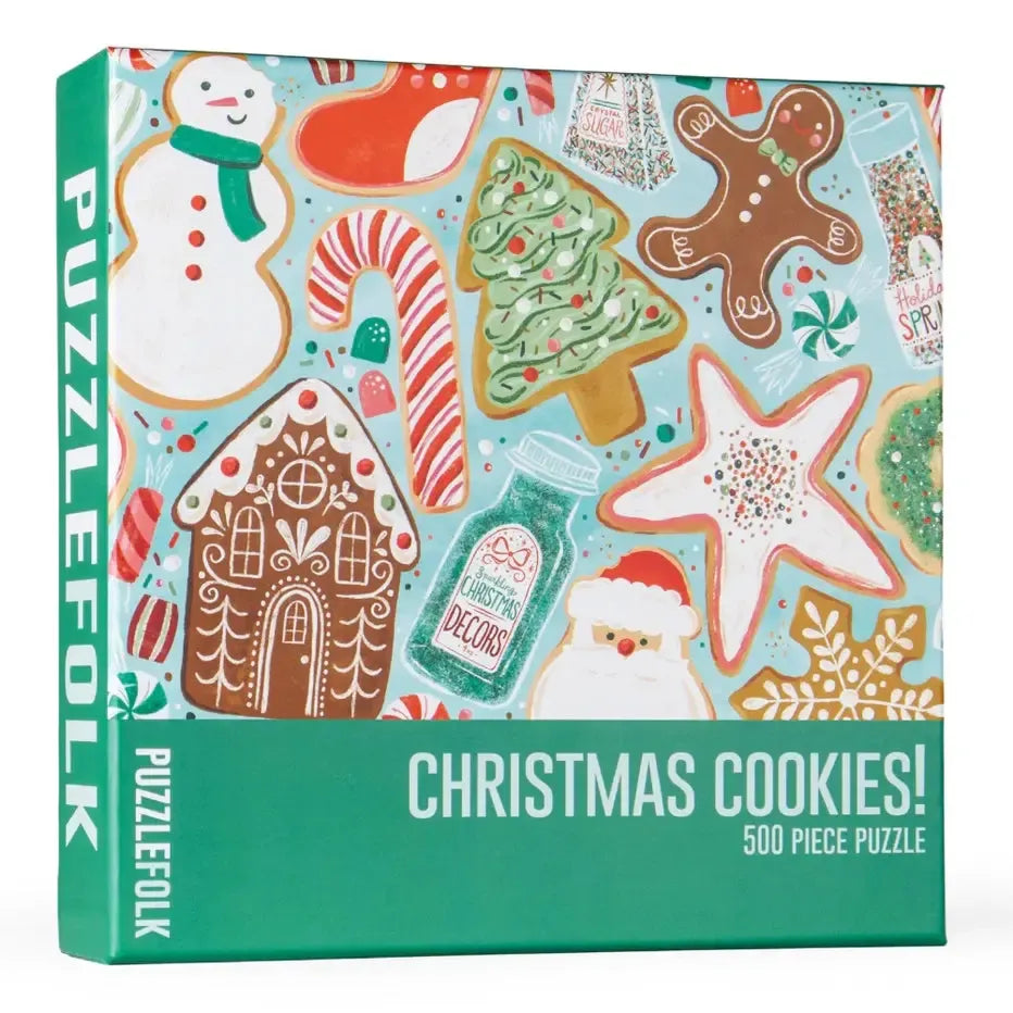Christmas Cookies 500 Piece Jigsaw Puzzle PuzzleFolk (ONLINE ORDER ONLY)