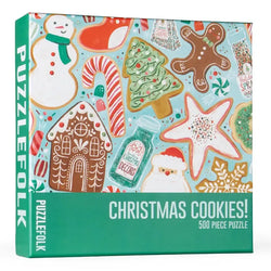Christmas Cookies 500 Piece Jigsaw Puzzle PuzzleFolk (ONLINE ORDER ONLY)