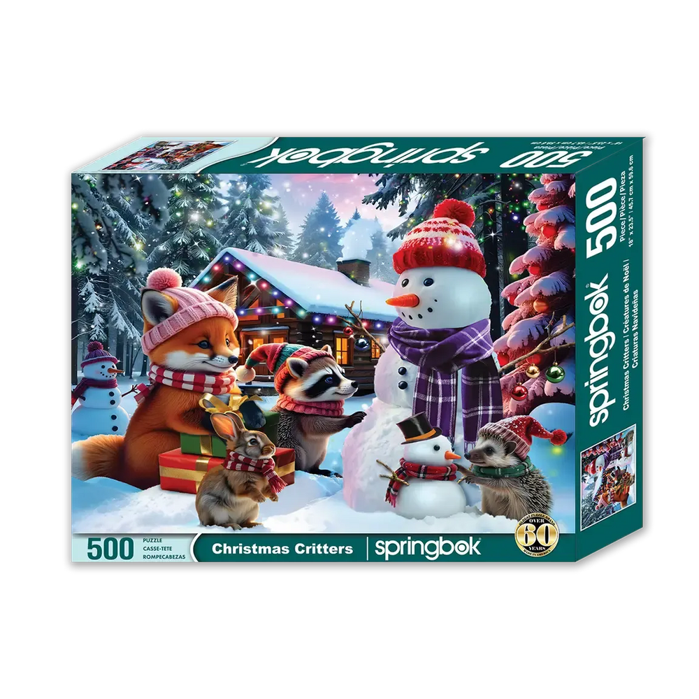 Christmas Critters 500 Piece Jigsaw Puzzle Springbok (ONLINE ORDER ONLY)