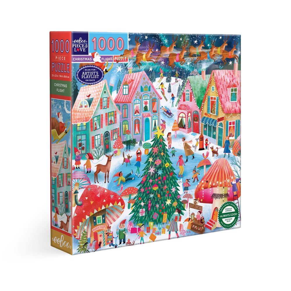 Christmas Flight 1000 Piece Jigsaw Puzzle eeBoo (ONLINE ORDER ONLY)