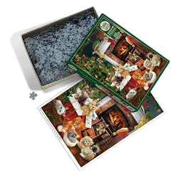 Christmas Kittens 1000 Piece Jigsaw Puzzle Cobble Hill (ONLINE ORDER ONLY)