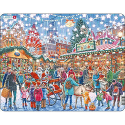 Christmas Market 140 Piece Tray Jigsaw Puzzle Larsen (ONLINE ORDER ONLY)
