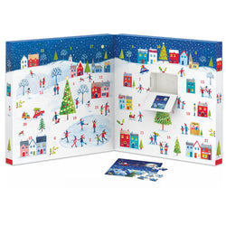 Christmas Town Advent Calendar - 24 Set of 50 Piece Mini Jigsaw Puzzles Eurographics (ONLINE ORDER ONLY)
