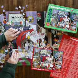 Christmas Trivia "Learn About Life" 1000 Piece Jigsaw Puzzle Livuzzle (ONLINE ORDER ONLY)