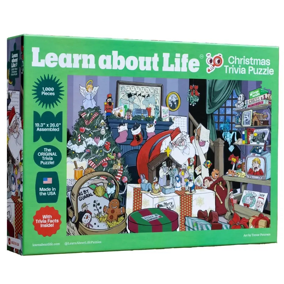 Christmas Trivia "Learn About Life" 1000 Piece Jigsaw Puzzle Livuzzle (ONLINE ORDER ONLY)