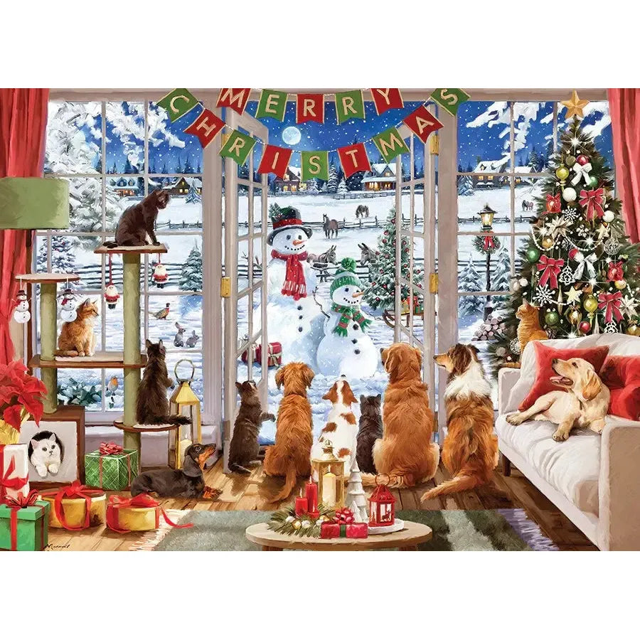 Christmas Visitors 1000 Piece Jigsaw Puzzle Cobble Hill (ONLINE ORDER ONLY)